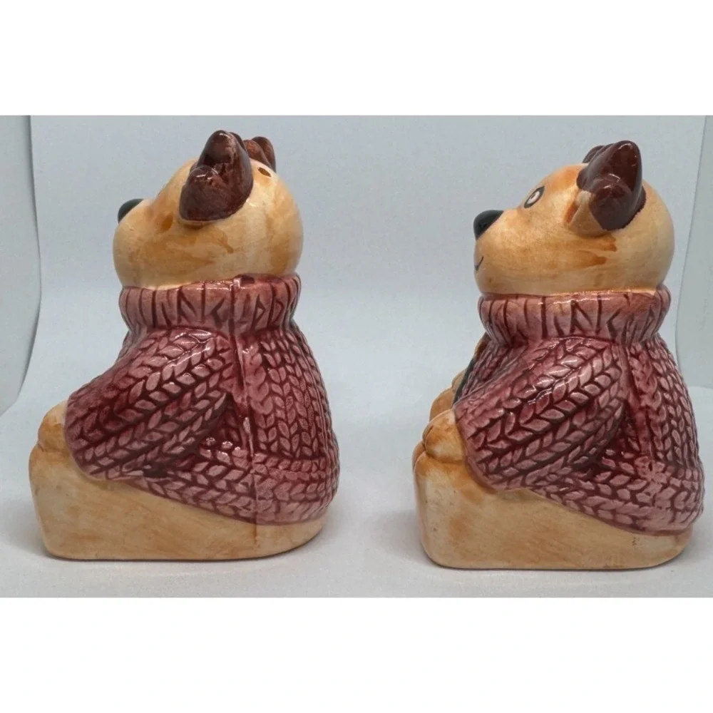Reindeer in Sweaters Salt And Pepper Shakers - New Open Box